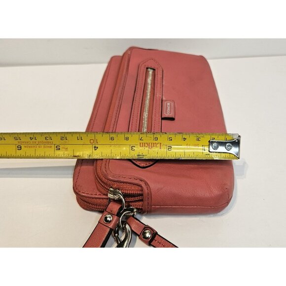 Coach Pink 8 inch Wristlet Wallet | 3 Zipper Compartments - Picture 14 of 14